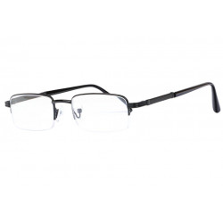 Lunettes de lecture noires rectangles classe Lectya