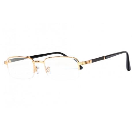 Lunettes de Lecture dorees Métal Demi Cerclees Klerk Lunette Loupe Loupea