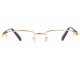 Lunettes de Lecture dorees Métal Demi Cerclees Klerk Lunette Loupe Loupea