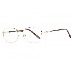 Lunettes Loupe Classique métal Marron Mixte