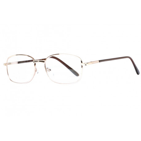 Lunettes Loupe Classique métal Marron Mixte