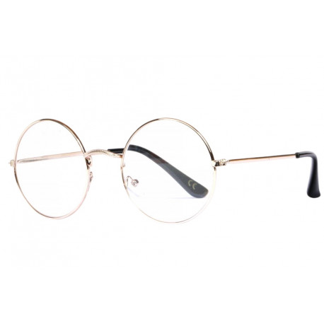 Lunettes Loupe Classique métal Marron Mixte