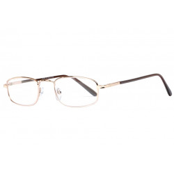 Lunettes Loupe Classique métal Marron Mixte