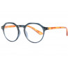 Lunettes de lecture rondes grises et marrons classes Wyk