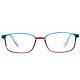 Fines Lunettes loupe Bleues Ecailles Rouges chics Fliny Lunette Loupe ProLoupe