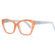 Grandes Lunettes Loupe Papillon Oranges Ecailles Classe Mayja Lunette Loupe New Time