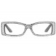 Lunettes loupe femme noires strass fashion tendance Nella Lunette Loupe Loupea