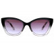 Lunettes Loupe Solaire Sposa monture Noire et Violette