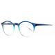 Lunettes Loupe Rondes Bleues Transparentes Classe Stenz Lunette Loupe New Time