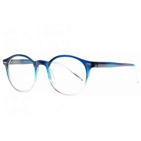 Lunettes Loupe Rondes Bleues Transparentes Classe Stenz Lunette Loupe New Time