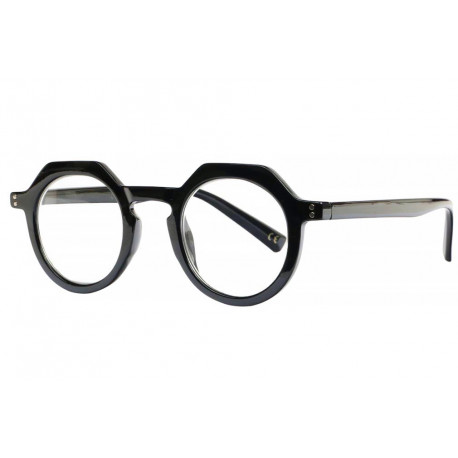 Lunettes Loupe Rondes Noires Vintage Pantos Wolt Lunette Loupe PresBello