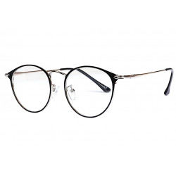 Lunettes Loupe Rondes Metal Argent et Noir Meltyx Lunette Loupe Loupea