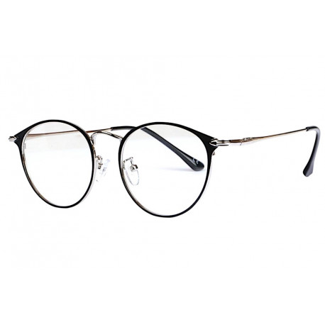 Lunettes Loupe Rondes Metal Argent et Noir Meltyx Lunette Loupe Loupea