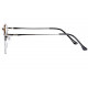 Lunettes de lecture noires rectangles classe Lectya