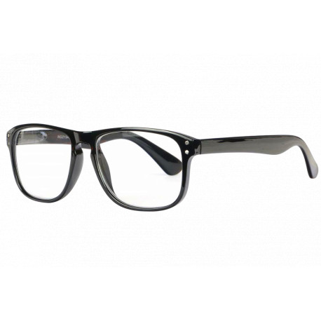 Lunettes de lecture noires rectangles classe Lectya