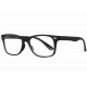 Lunettes de lecture noires rectangles classe Lectya