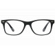 Lunettes de lecture noires rectangles classe Lectya